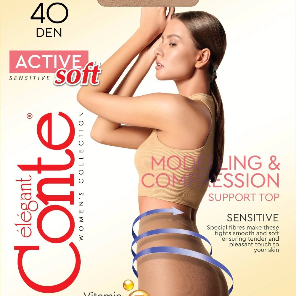 Conte Modelling Women's Tights - Active Soft 40Den